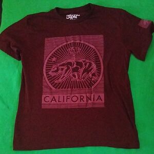 Eighty Eight Maroon California Bear Tee